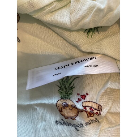 Denim & Flower Ricky Singh Pineapple & Pizza Short Sleeve Shirt - Picture 6 of 8